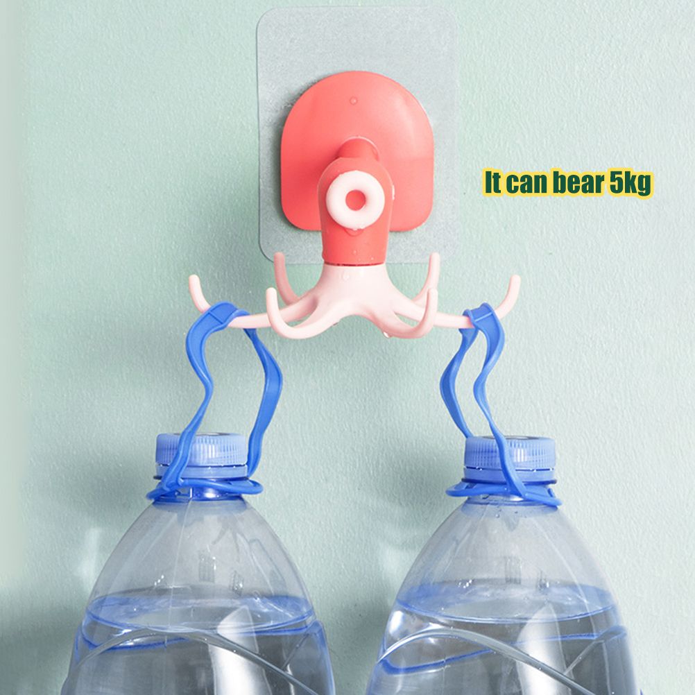 Kitchen 360° Rotated Hooks Punching Free Six Claw Hook Storage Rack for view 11