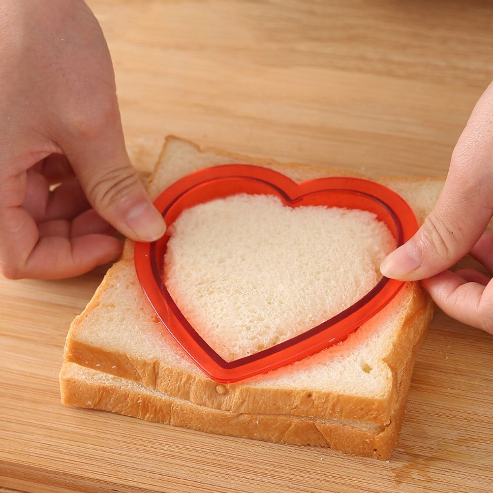 Triangle Sandwich Cutter Sealer Bread Decruster Pancake Maker DIY Cutters view 11