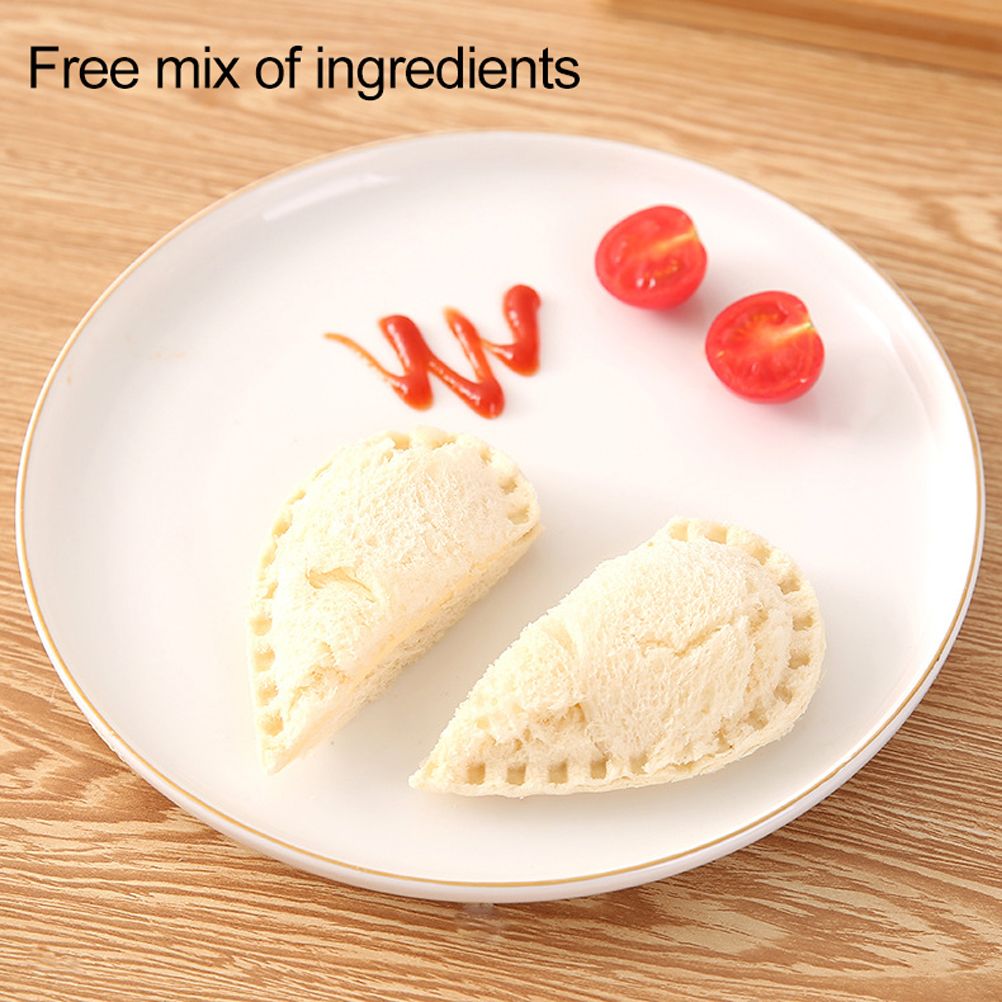 Triangle Sandwich Cutter Sealer Bread Decruster Pancake Maker DIY Cutters view 13