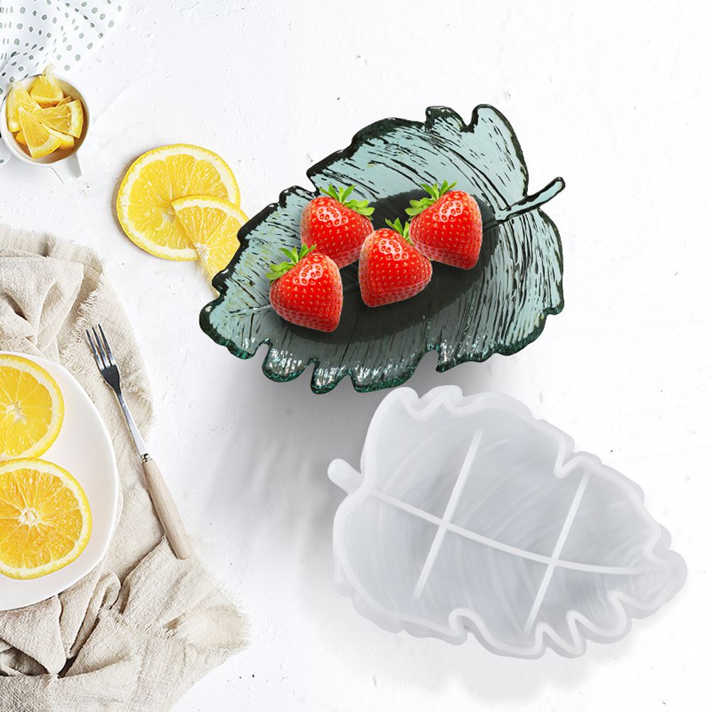 3 Pcs Leaves Silicone Mould Leaves Resin Casting Mould Tray Epoxy Resin Moulds view 8