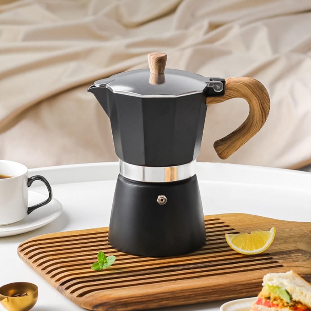 150ML/300ML Portable Aluminum Italian Style Espresso Maker Moka Pot Coffee view 2
