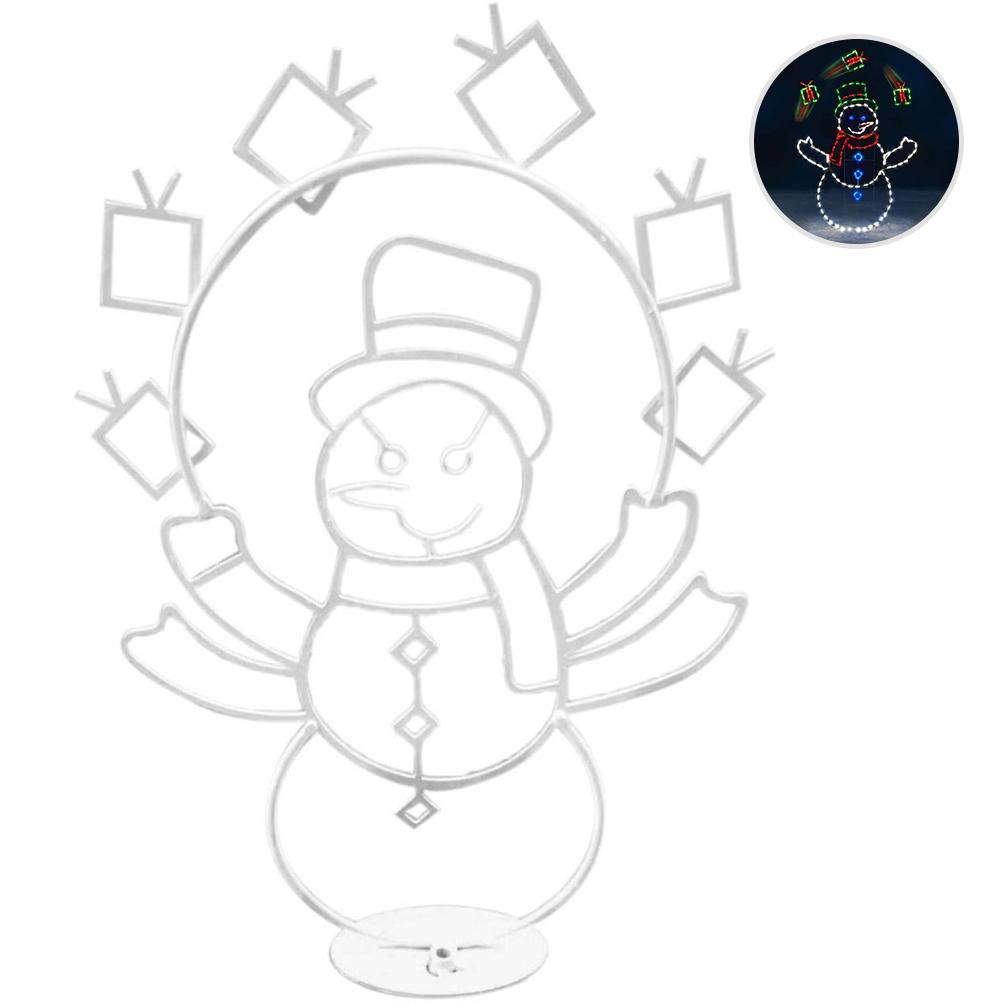 Christmas Fun Animated Ornaments Light String Garden Snow Glowing Decorative view 2