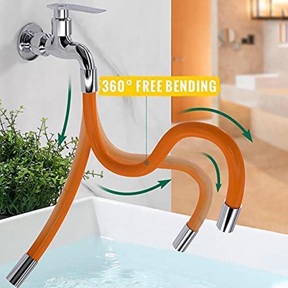 Universal Extension Tube with Connector 360° Free Bending Faucet Extender for view 2
