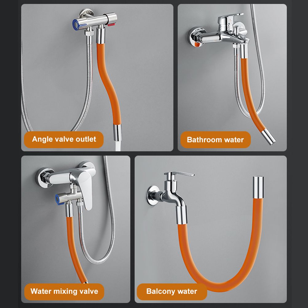 Universal Extension Tube with Connector 360° Free Bending Faucet Extender for view 6