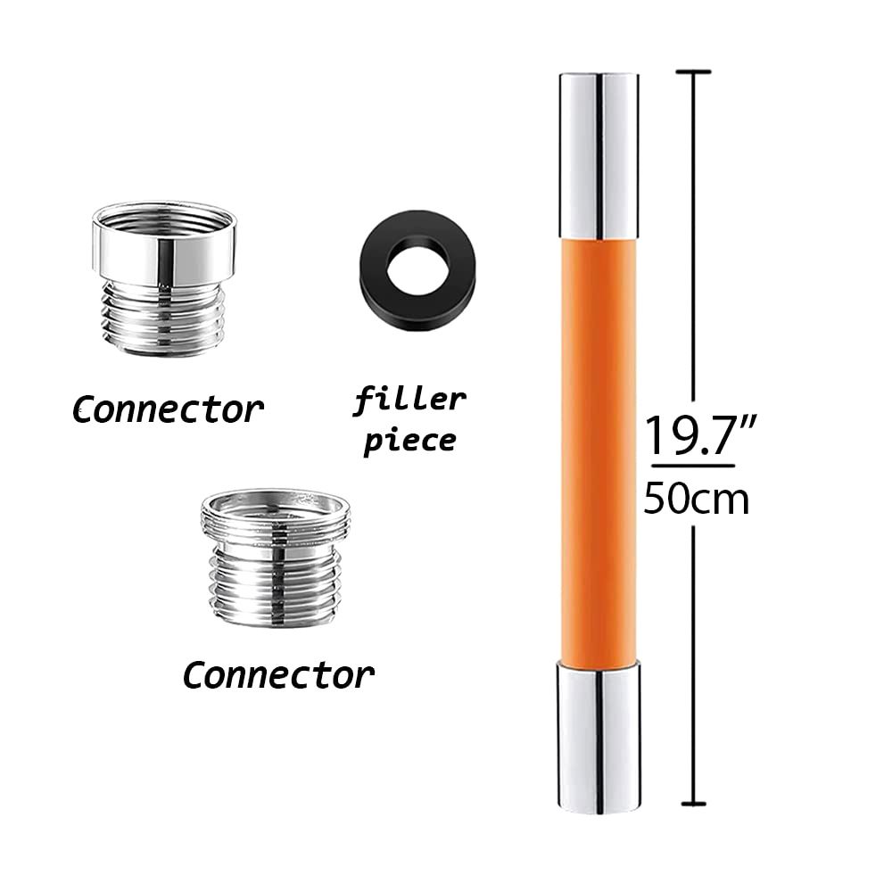 Universal Extension Tube with Connector 360° Free Bending Faucet Extender for view 7