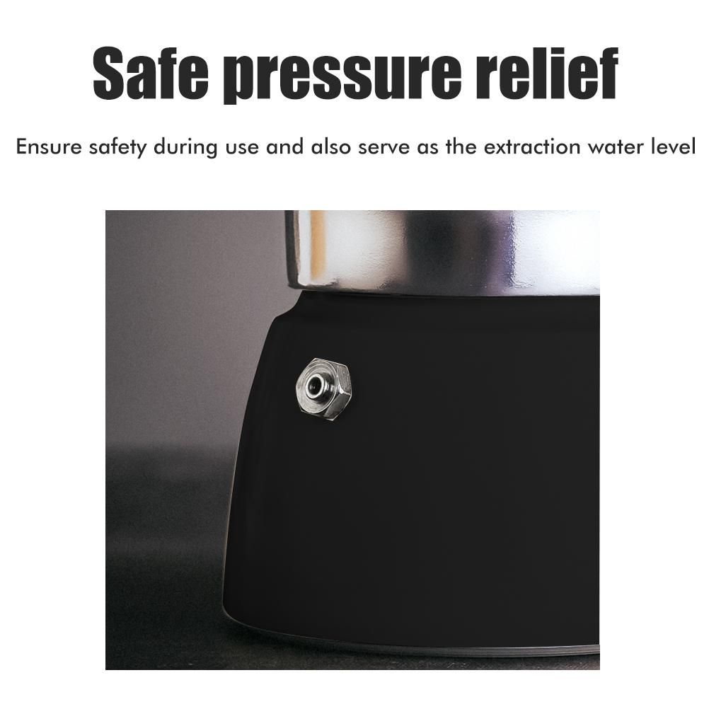 150ML/300ML Portable Aluminum Italian Style Espresso Maker Moka Pot Coffee view 6