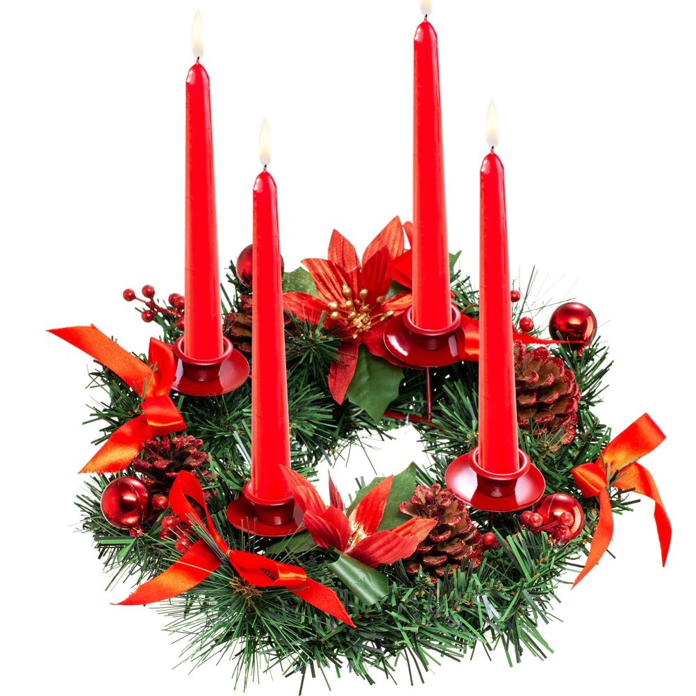 Christmas Advent Wreath Fir Wreath Christmas Arrangement Decorative Wreath