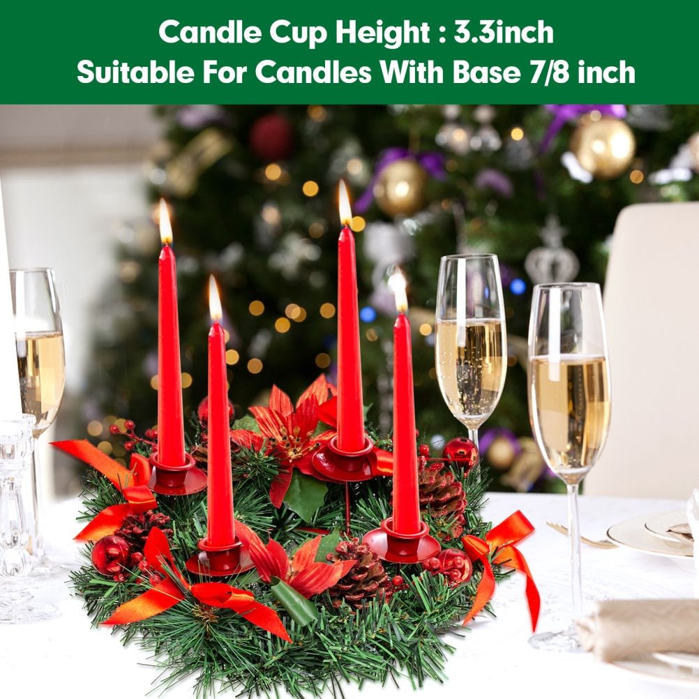Christmas Advent Wreath Fir Wreath Christmas Arrangement Decorative Wreath view 4