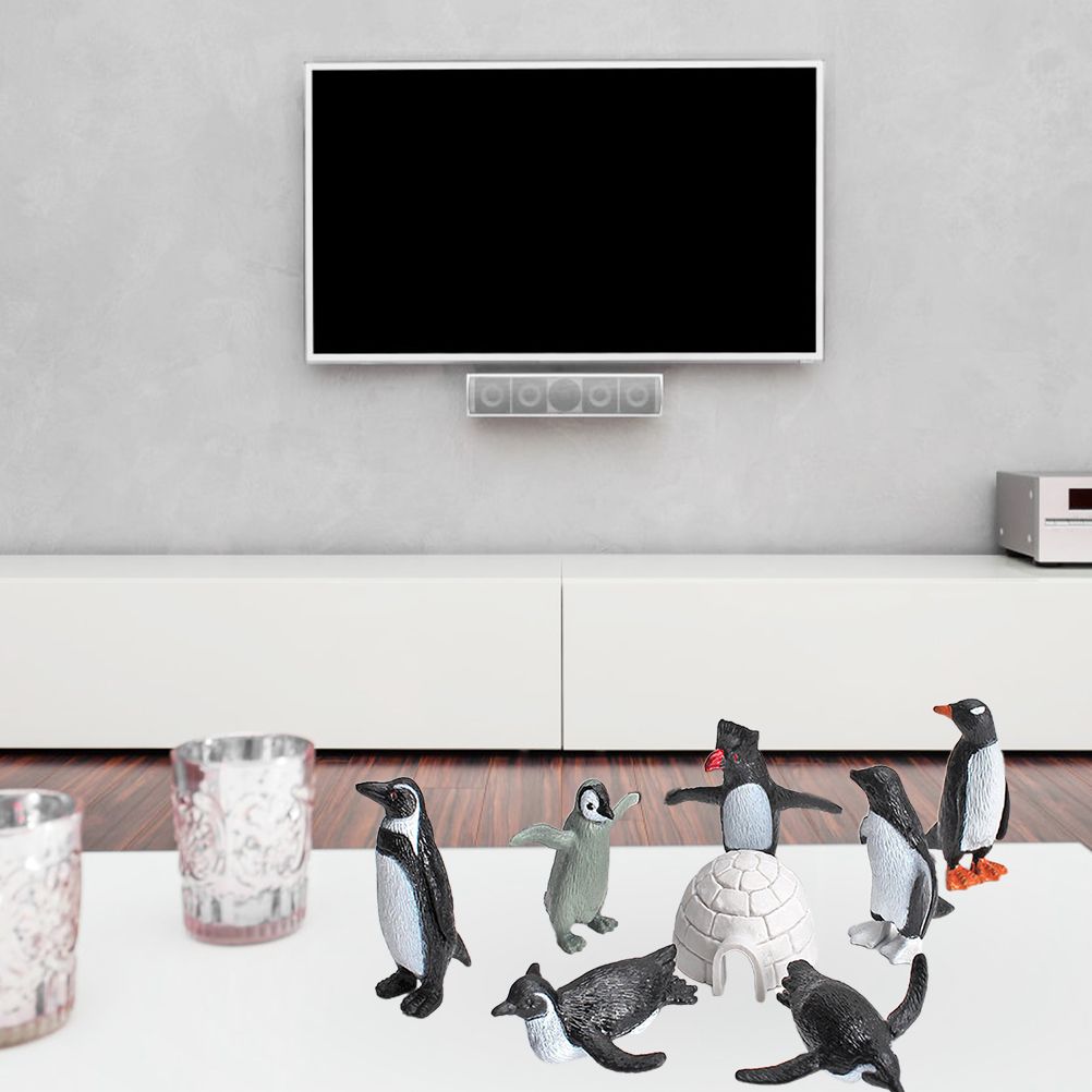 11PCS PVC Penguin Figurines Cute Simulation Ocean Animal Penguin Figure Model view 6