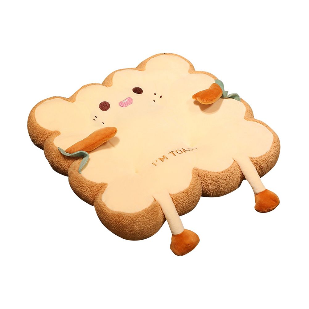 Cute Simulation Bread Toast Pillow Plush Doll Soft Stuffed Bread Cushion for