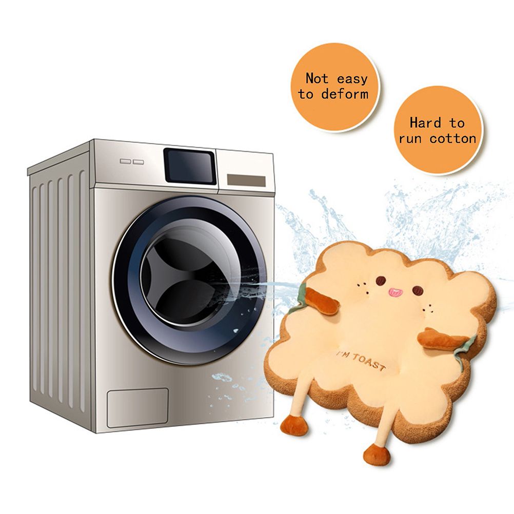 Cute Simulation Bread Toast Pillow Plush Doll Soft Stuffed Bread Cushion for view 6
