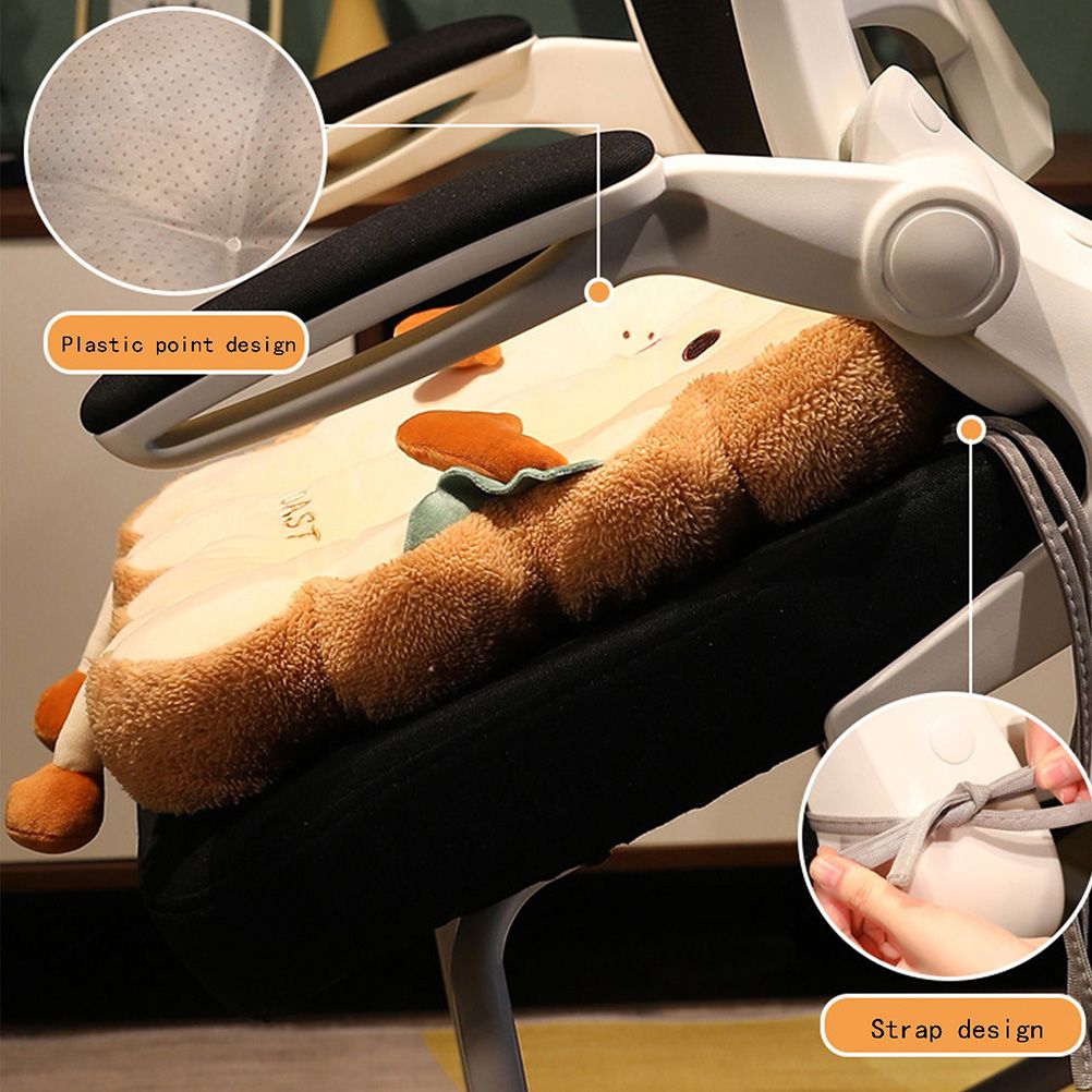 Cute Simulation Bread Toast Pillow Plush Doll Soft Stuffed Bread Cushion for view 9