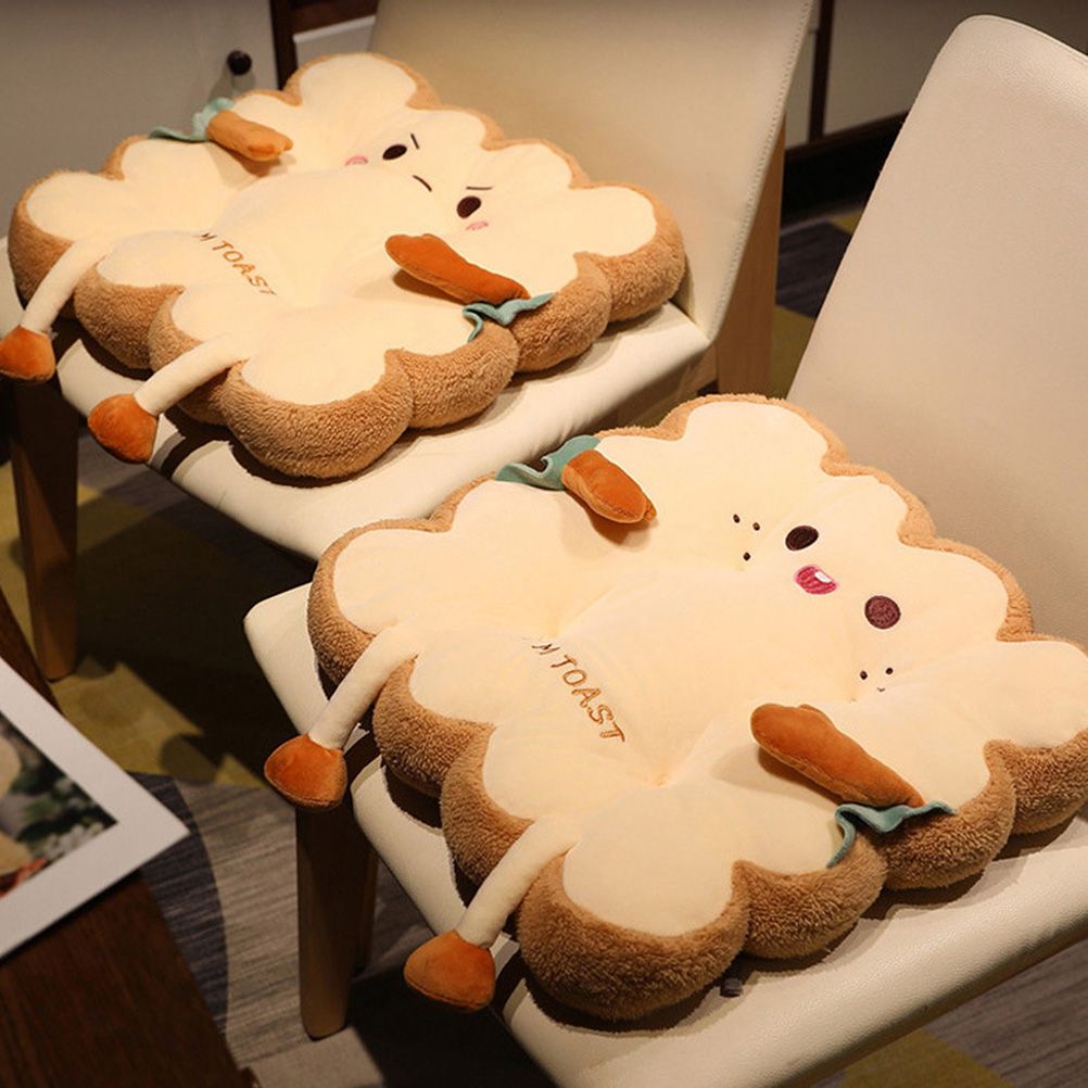 Cute Simulation Bread Toast Pillow Plush Doll Soft Stuffed Bread Cushion for view 12