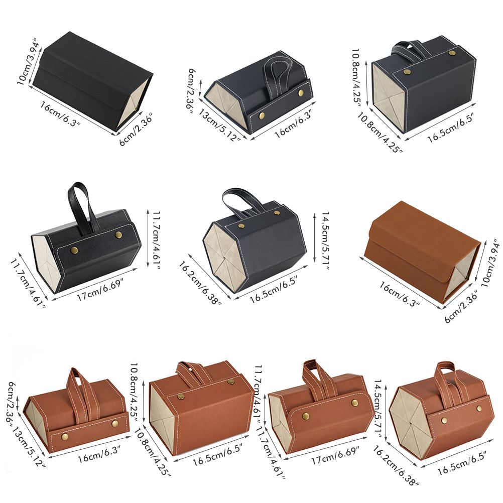 Multi Slot Sunglasses Organizer Foldable Glasses Jewelry Storage Box Portable view 2