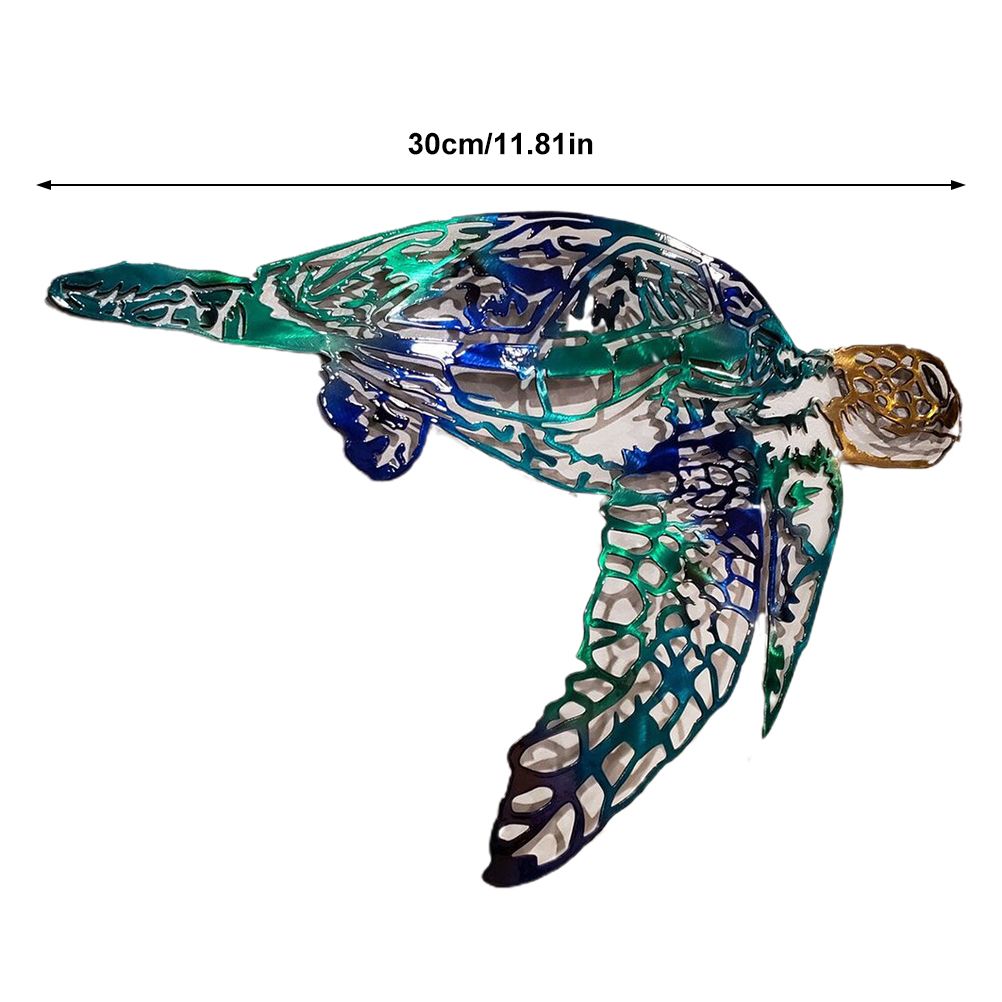 Metal Art Sailfish Sea Turtle Jellyfish Interior Decoration Crafts Wall view 2