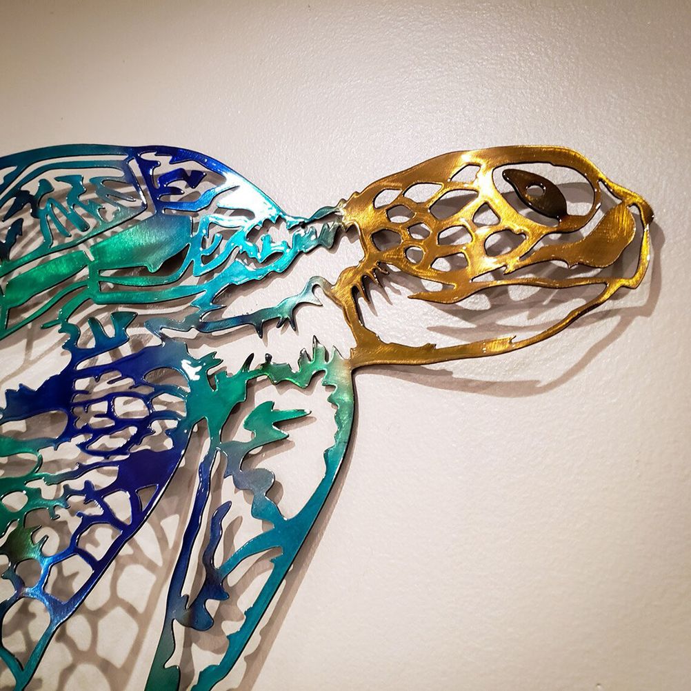 Metal Art Sailfish Sea Turtle Jellyfish Interior Decoration Crafts Wall view 3