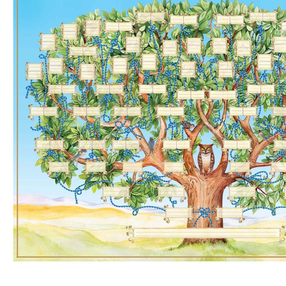 Family Tree Chart Family Tree Diagram 6 Generation Fillable Ancestry Chart DIY view 3