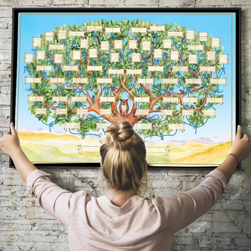Family Tree Chart Family Tree Diagram 6 Generation Fillable Ancestry Chart DIY view 5