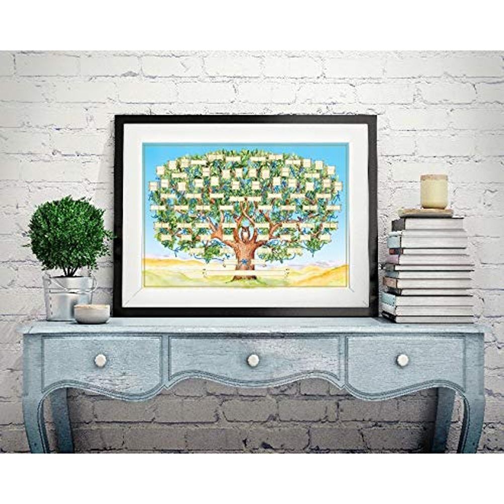 Family Tree Chart Family Tree Diagram 6 Generation Fillable Ancestry Chart DIY view 7