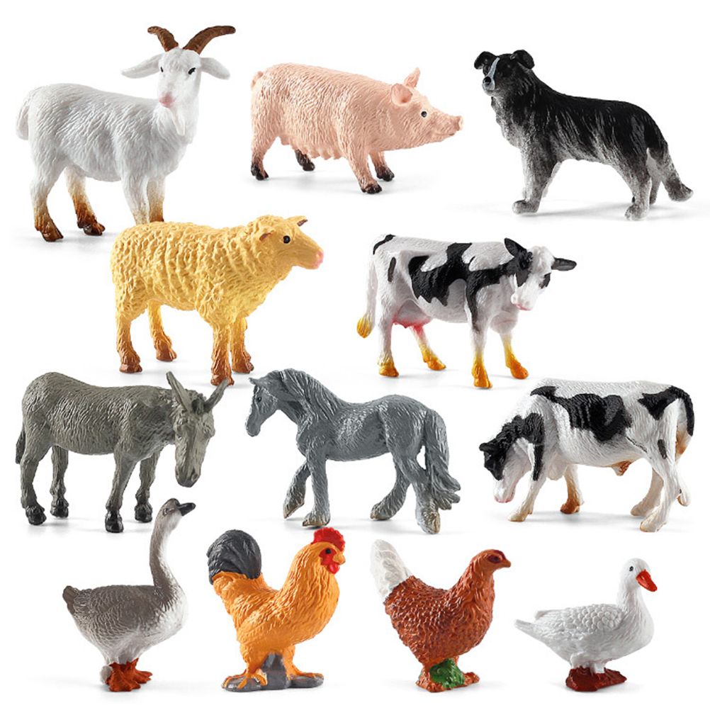 36PCS Farm Animal Toys for Kids Learning Educational Playset Simulation Farm view 10