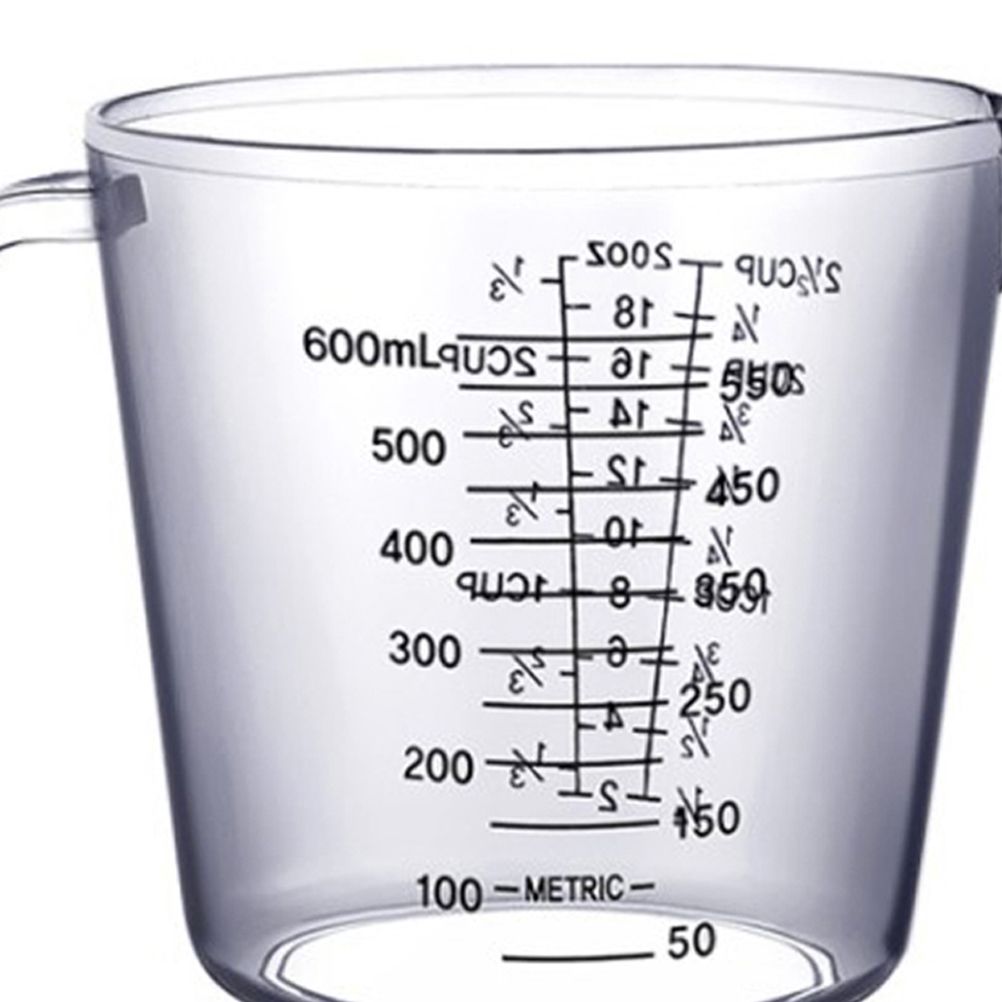 Plastic Measuring Jug 600ml Large Beaker Measuring Cups Graduated Jugs view 3