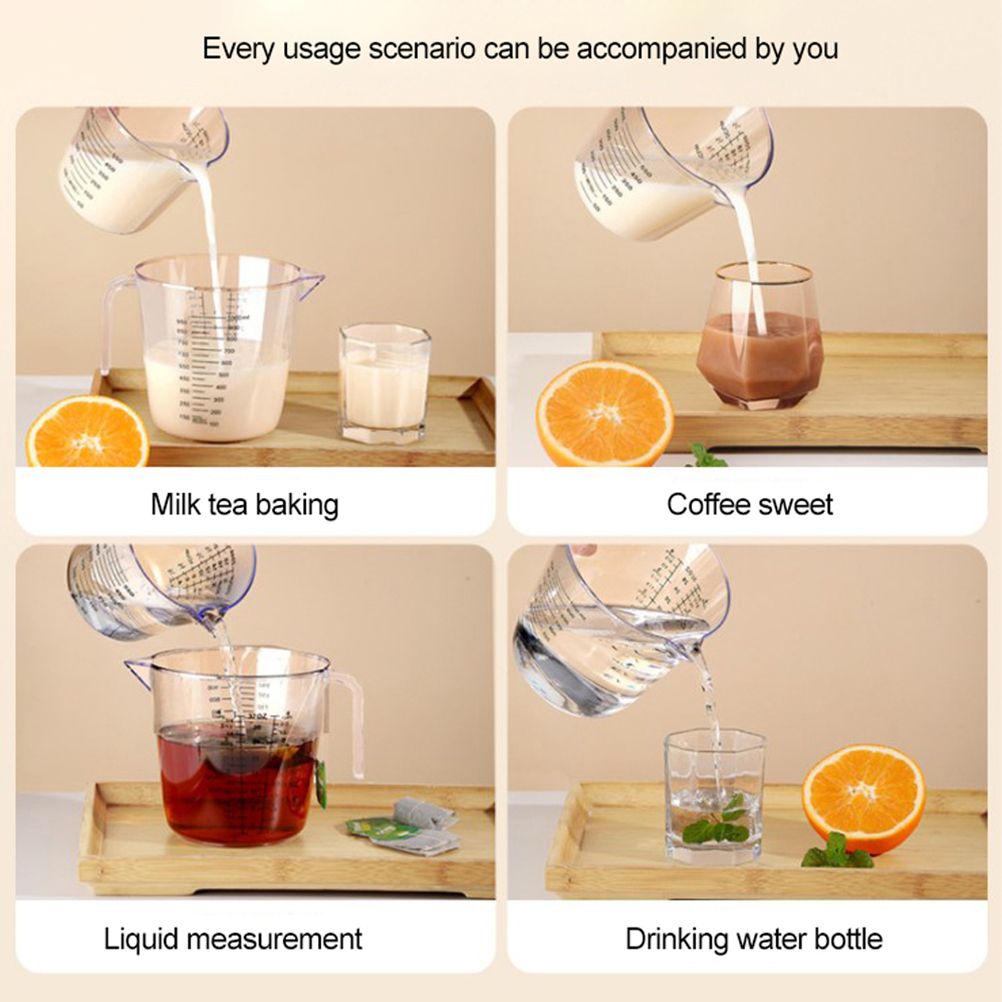 Plastic Measuring Jug 600ml Large Beaker Measuring Cups Graduated Jugs view 4