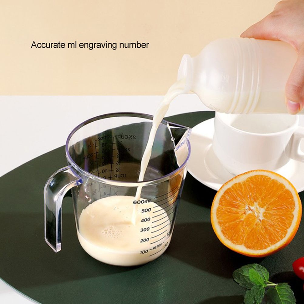 Plastic Measuring Jug 600ml Large Beaker Measuring Cups Graduated Jugs view 5