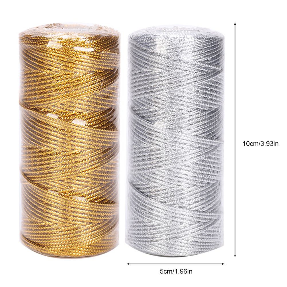 1.5mm 1 Roll Christmas Golden Packing Cord Hollow Tag Rope Christmas Gift view 2