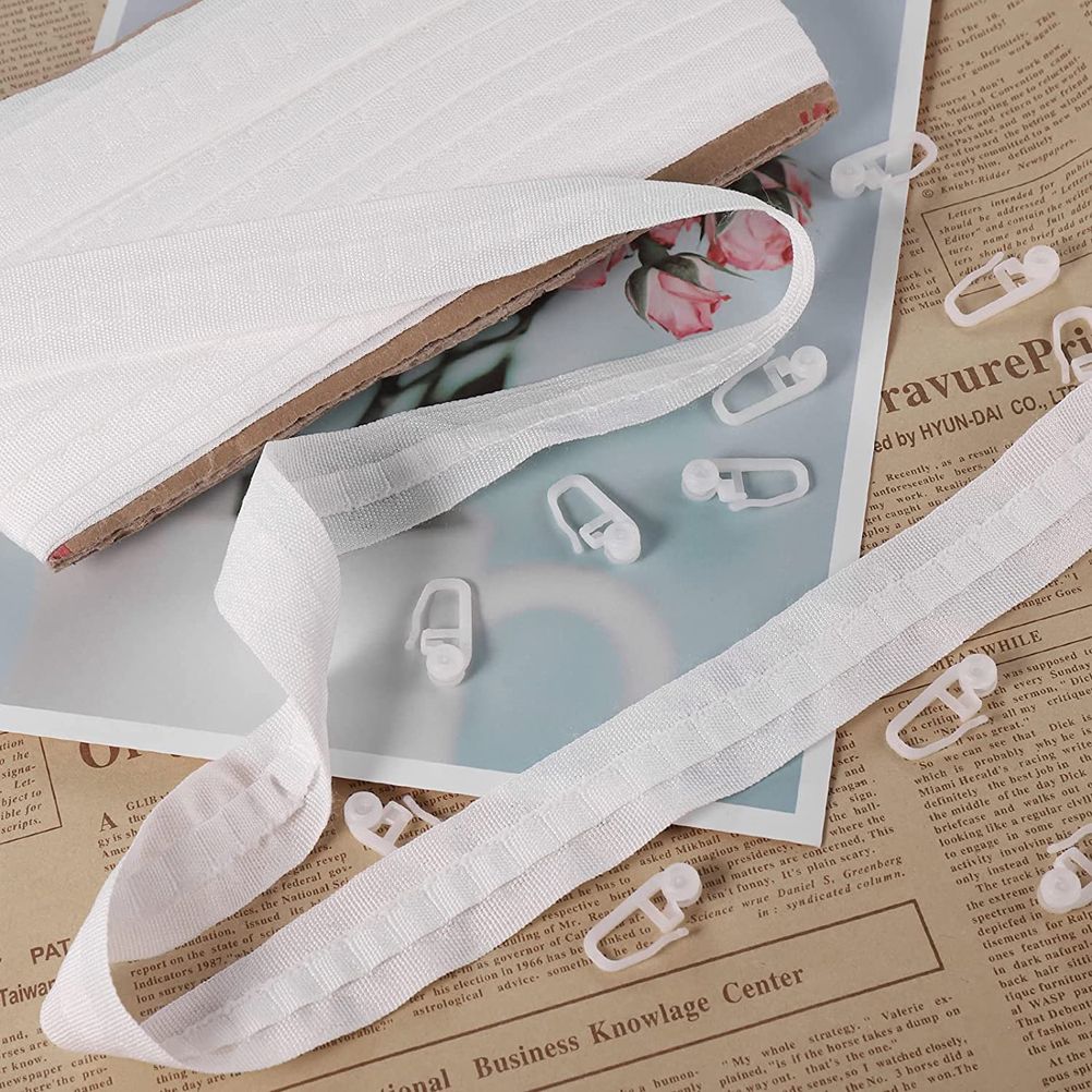 Curtain Tape Curtain Accessory Reusable Curtain Ruffle Tape Curtain Drawstring view 4