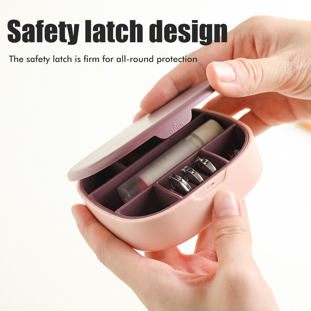 Travel Jewellery Box Portable Small Jewellery Box Organizer with Mirror Mini view 11