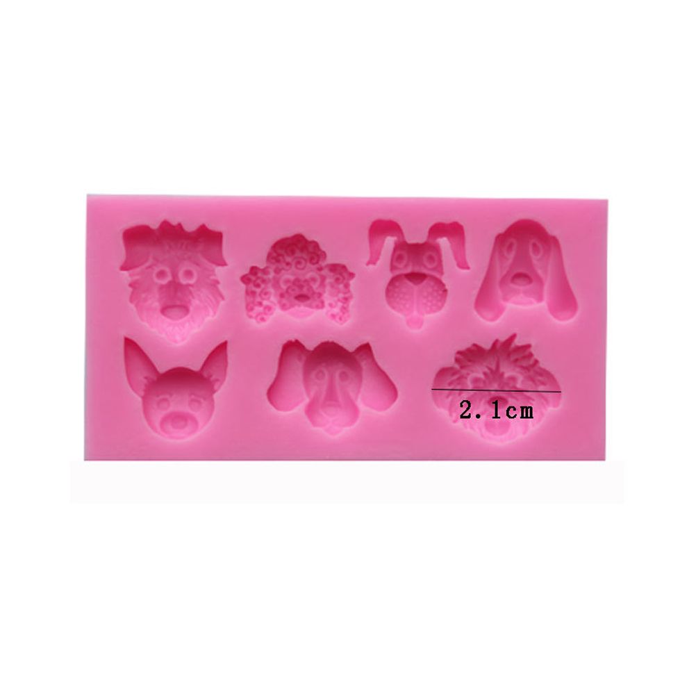 Chocolate Molds Cartoon Dog Candy Molds Cake Mold Silicone Baking Mold Fondant view 2