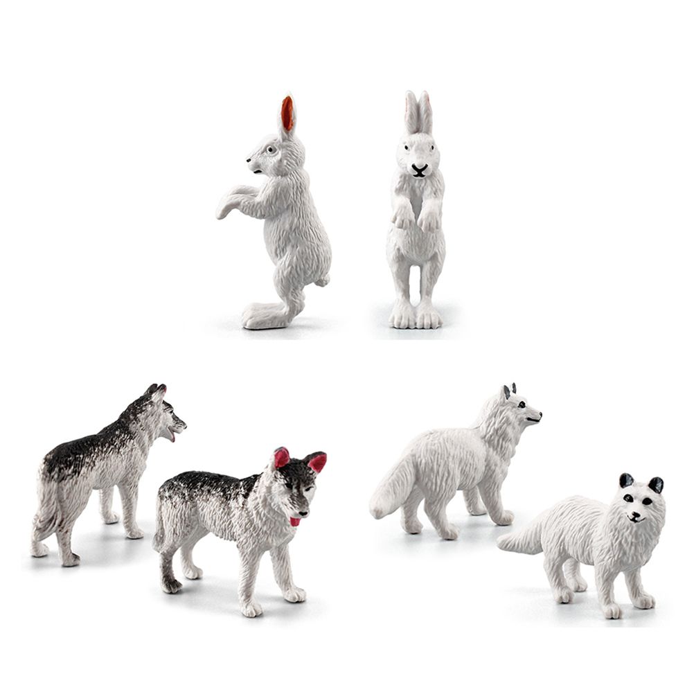 18PCS Polar Arctic Animal Toy Figurines Set Includes White Wolf White Owl view 4