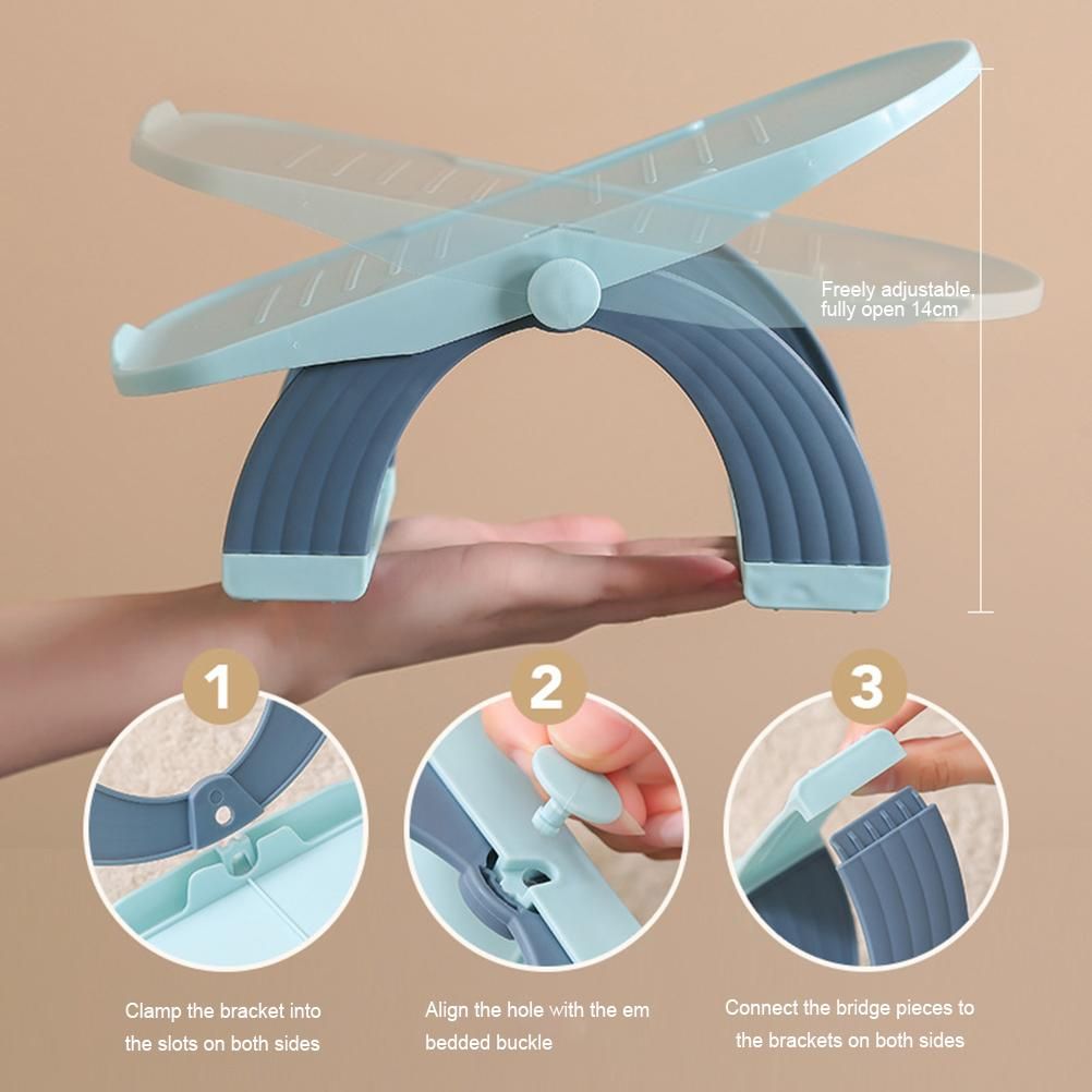 5pcs/set Adjustable Shoe Organizer Double Layer Shoe Stacker Space Saving Home view 3