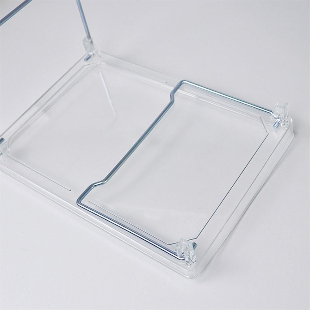 Large Capacity Desktop Storage Rack Clear Acrylic Kitchen Shelf Single Layer view 4