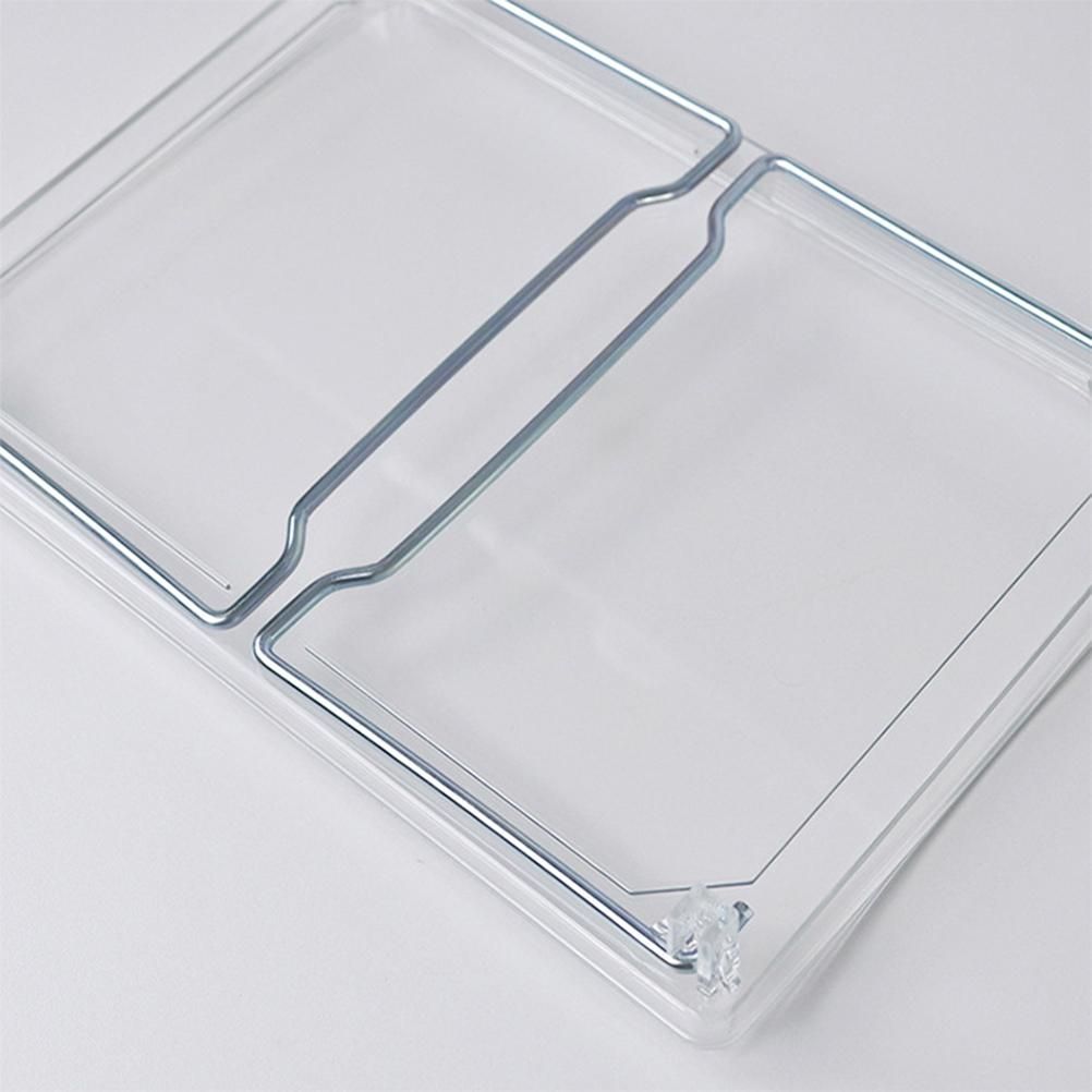 Large Capacity Desktop Storage Rack Clear Acrylic Kitchen Shelf Single Layer view 5
