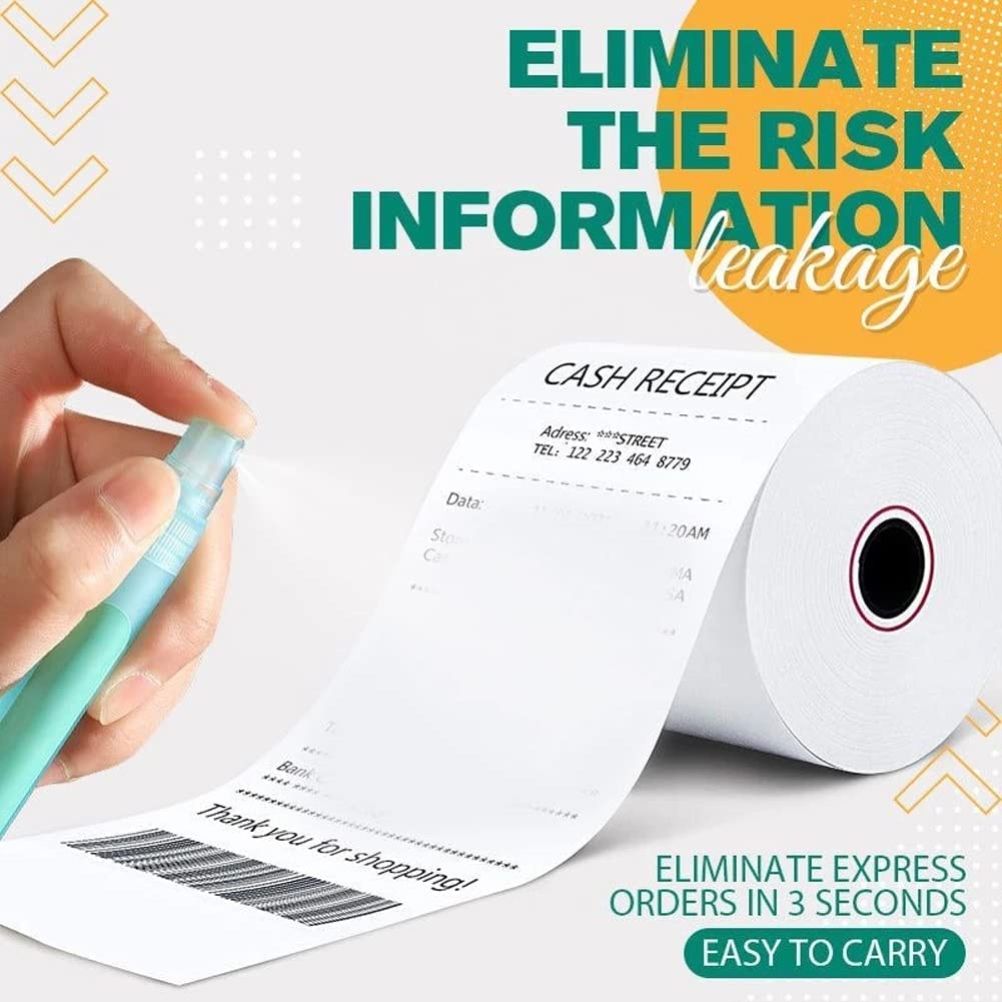 Thermal Sensitive Paper Correction Spray Portable Information Coverage Fluid view 3