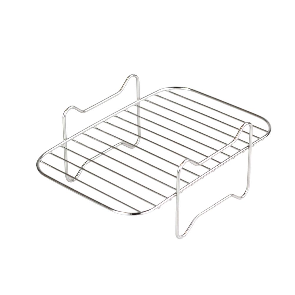 2Pcs Air Fryer Rack 304 Stainless Steel Dehydrator Rack with 4 Barbecue Sticks view 7