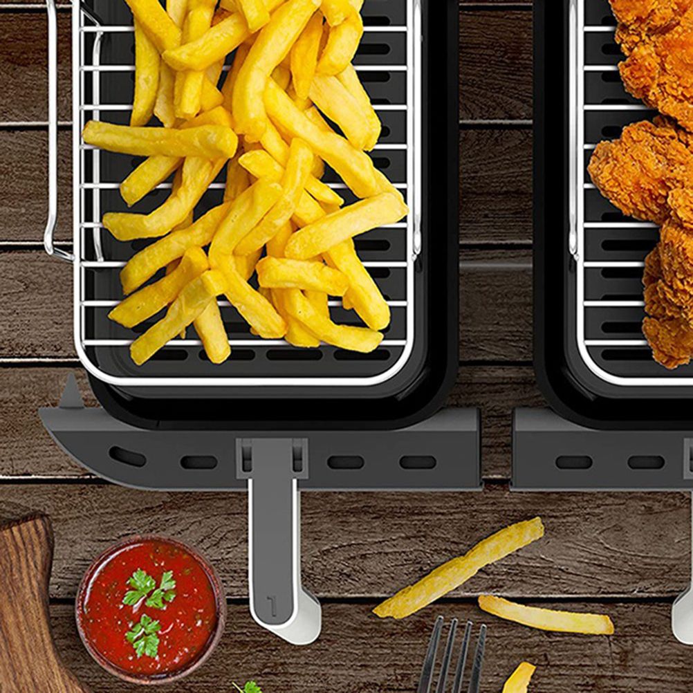 2Pcs Air Fryer Rack 304 Stainless Steel Dehydrator Rack with 4 Barbecue Sticks view 14