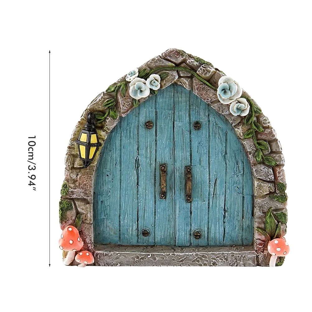 Fairy Door for Trees Miniature Fairy Garden Outdoor Decor Accessories Yard Art view 2
