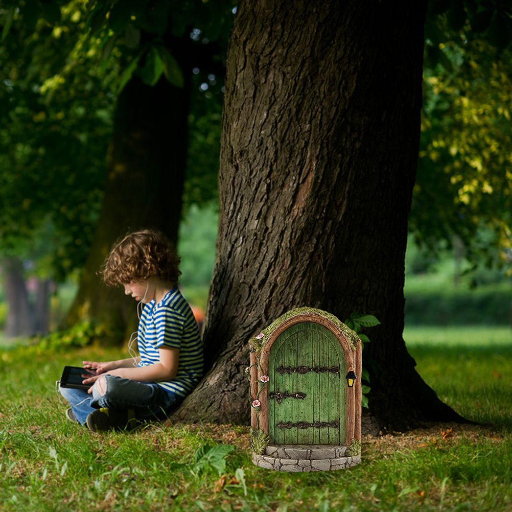 Fairy Door for Trees Miniature Fairy Garden Outdoor Decor Accessories Yard Art view 4