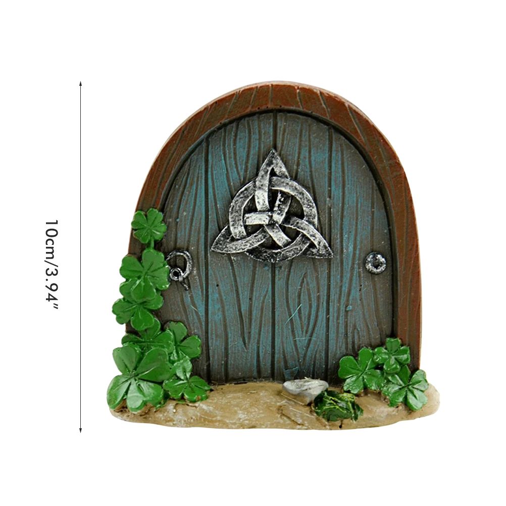 Fairy Door for Trees Miniature Fairy Garden Outdoor Decor Accessories Yard Art view 2