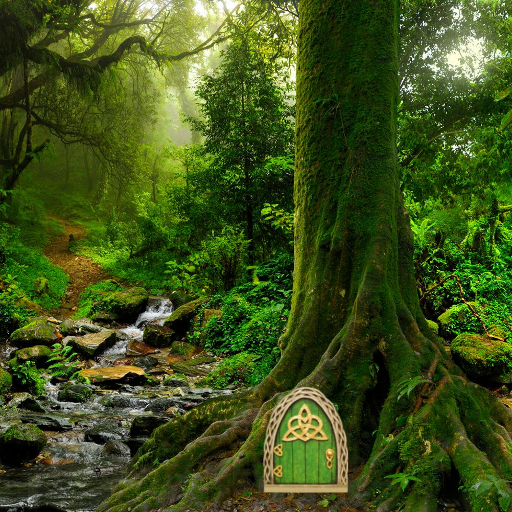 Fairy Door for Trees Miniature Fairy Garden Outdoor Decor Accessories Yard Art view 5