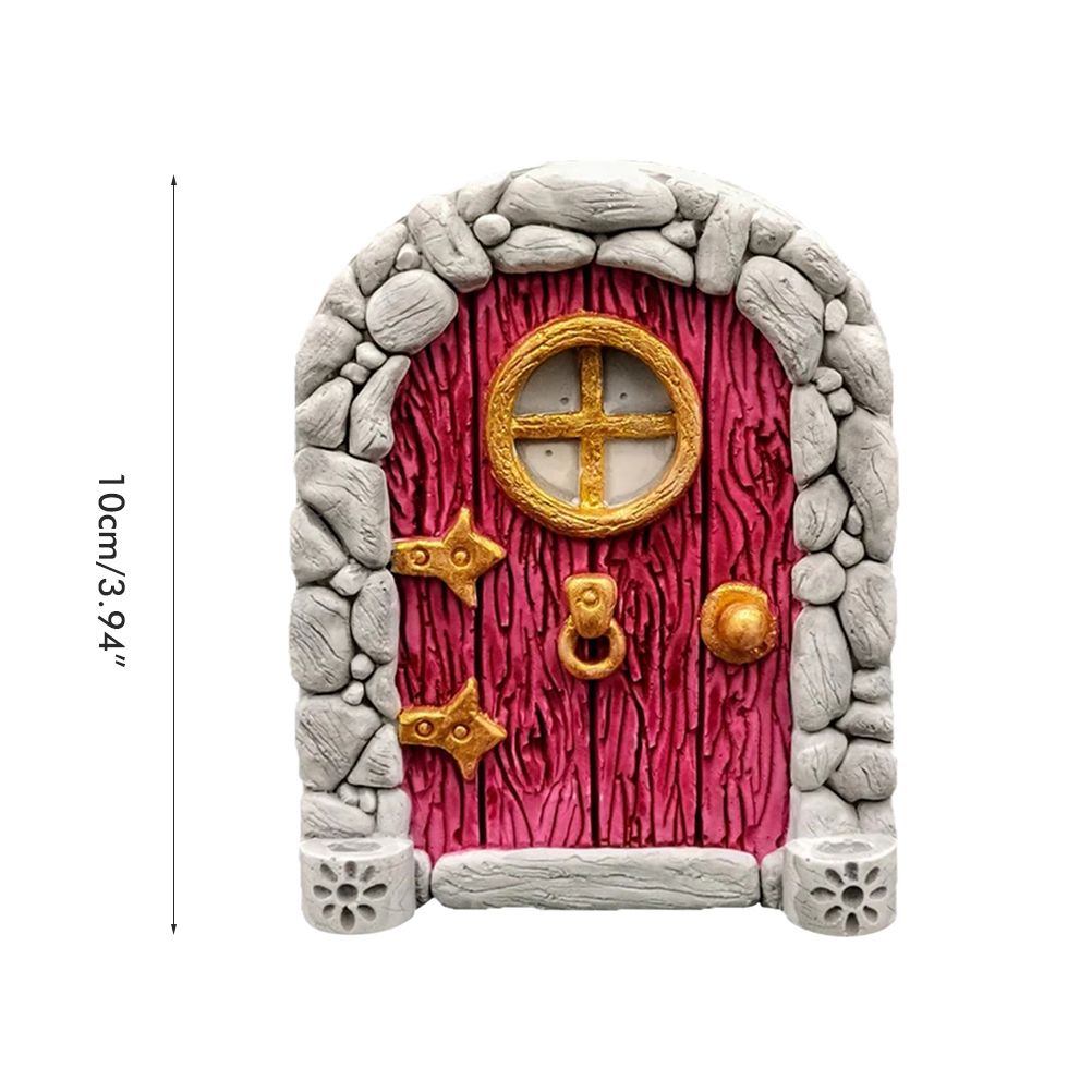 Fairy Door for Trees Miniature Fairy Garden Outdoor Decor Accessories Yard Art view 2