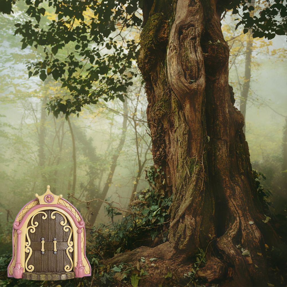 Fairy Door for Trees Miniature Fairy Garden Outdoor Decor Accessories Yard Art view 6