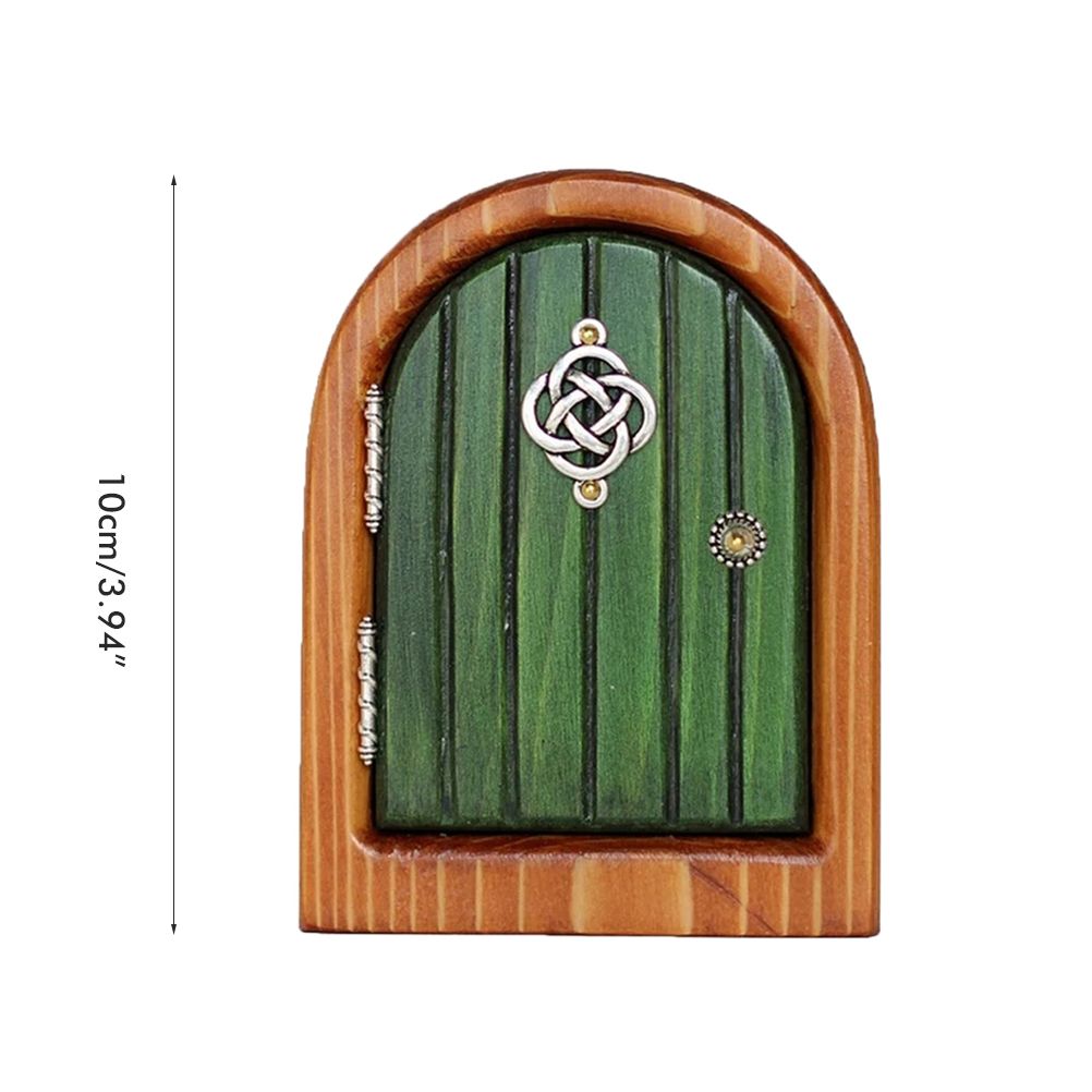 Fairy Door for Trees Miniature Fairy Garden Outdoor Decor Accessories Yard Art view 2