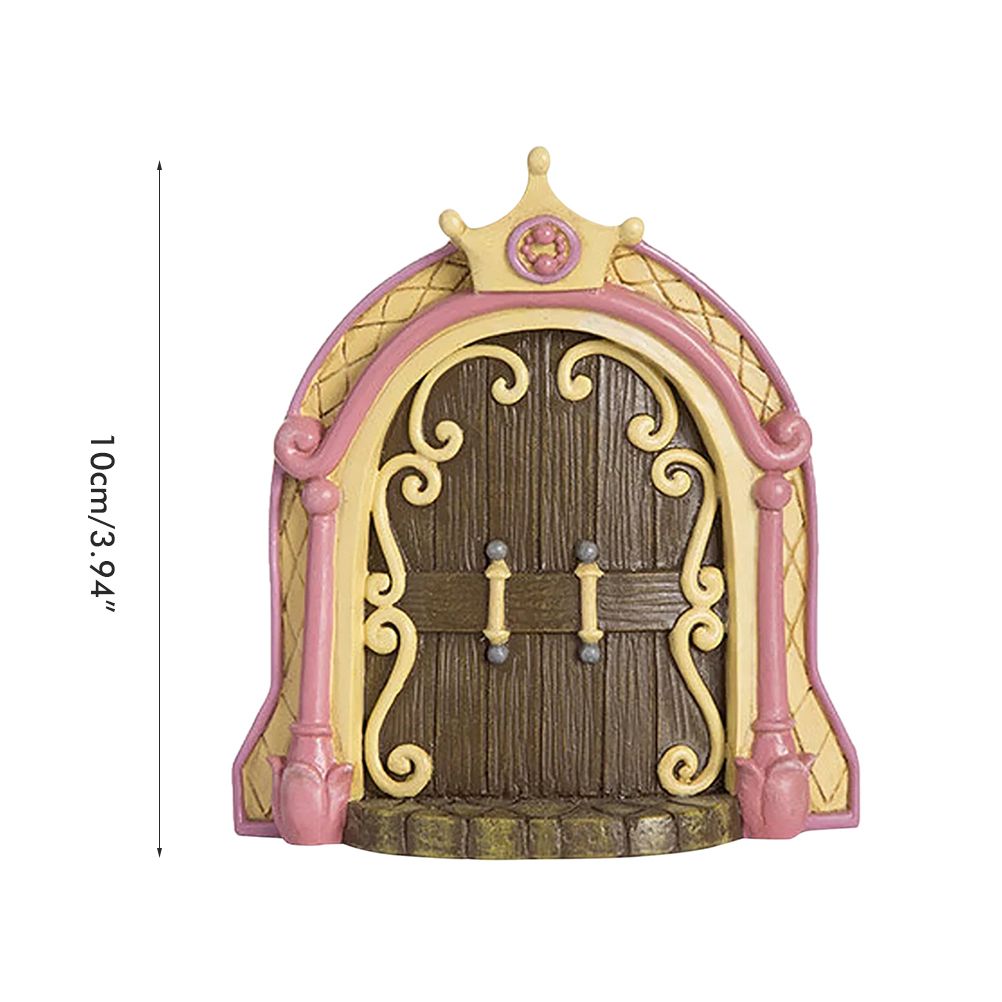 Fairy Door for Trees Miniature Fairy Garden Outdoor Decor Accessories Yard Art view 2