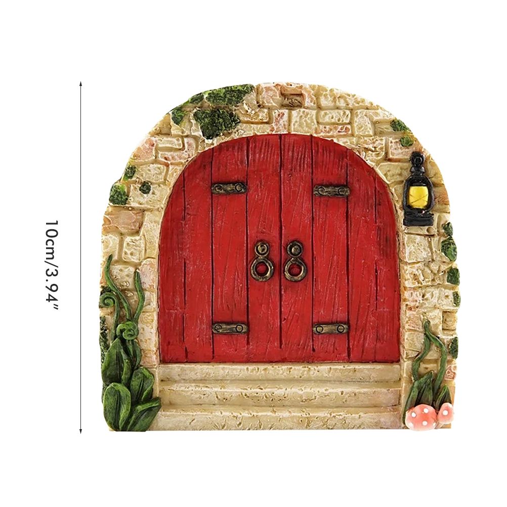 Fairy Door for Trees Miniature Fairy Garden Outdoor Decor Accessories Yard Art view 2