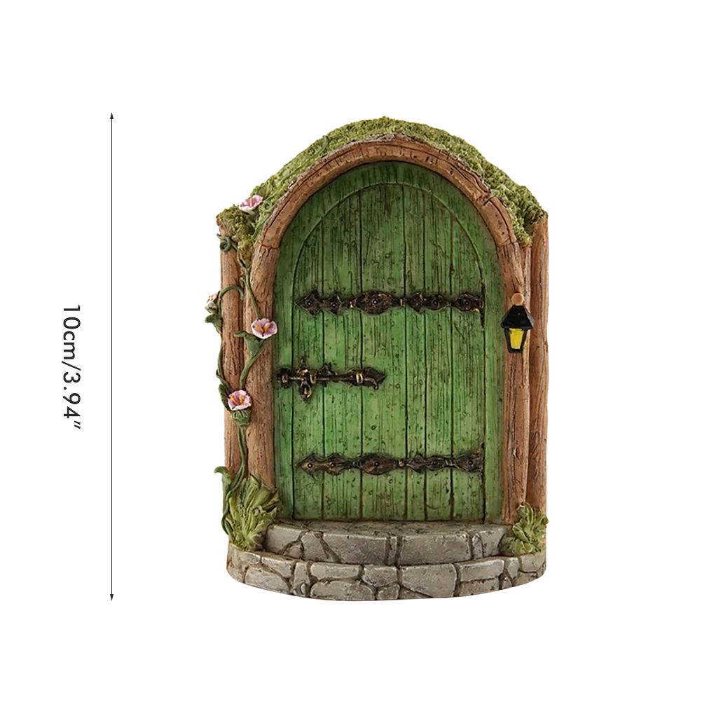 Fairy Door for Trees Miniature Fairy Garden Outdoor Decor Accessories Yard Art view 2