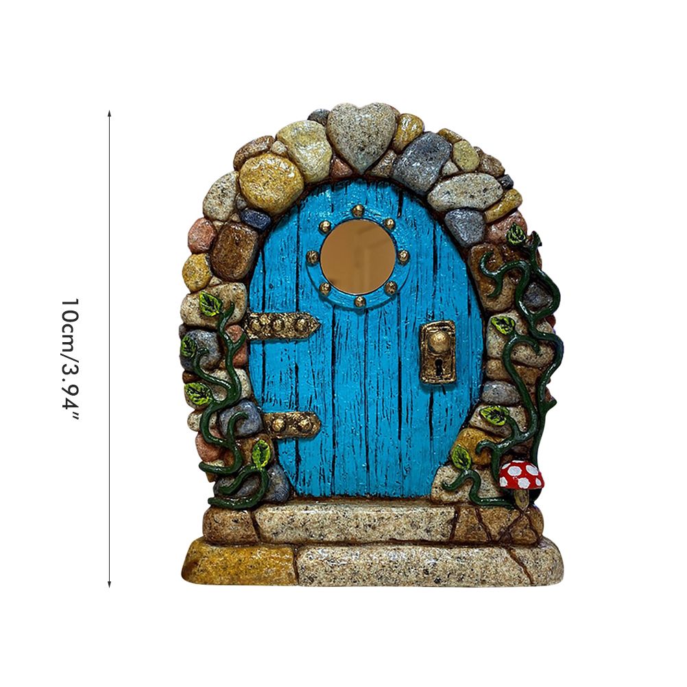 Fairy Door for Trees Miniature Fairy Garden Outdoor Decor Accessories Yard Art view 2