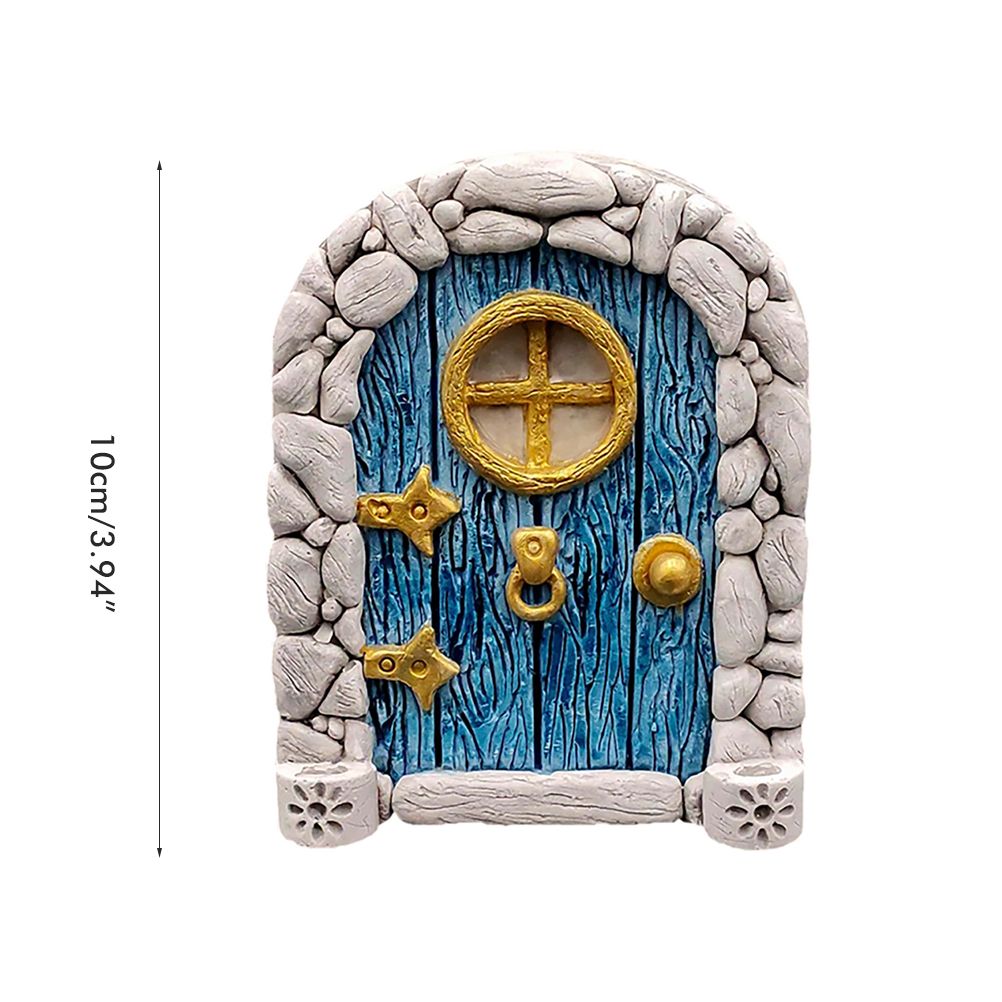 Fairy Door for Trees Miniature Fairy Garden Outdoor Decor Accessories Yard Art view 2